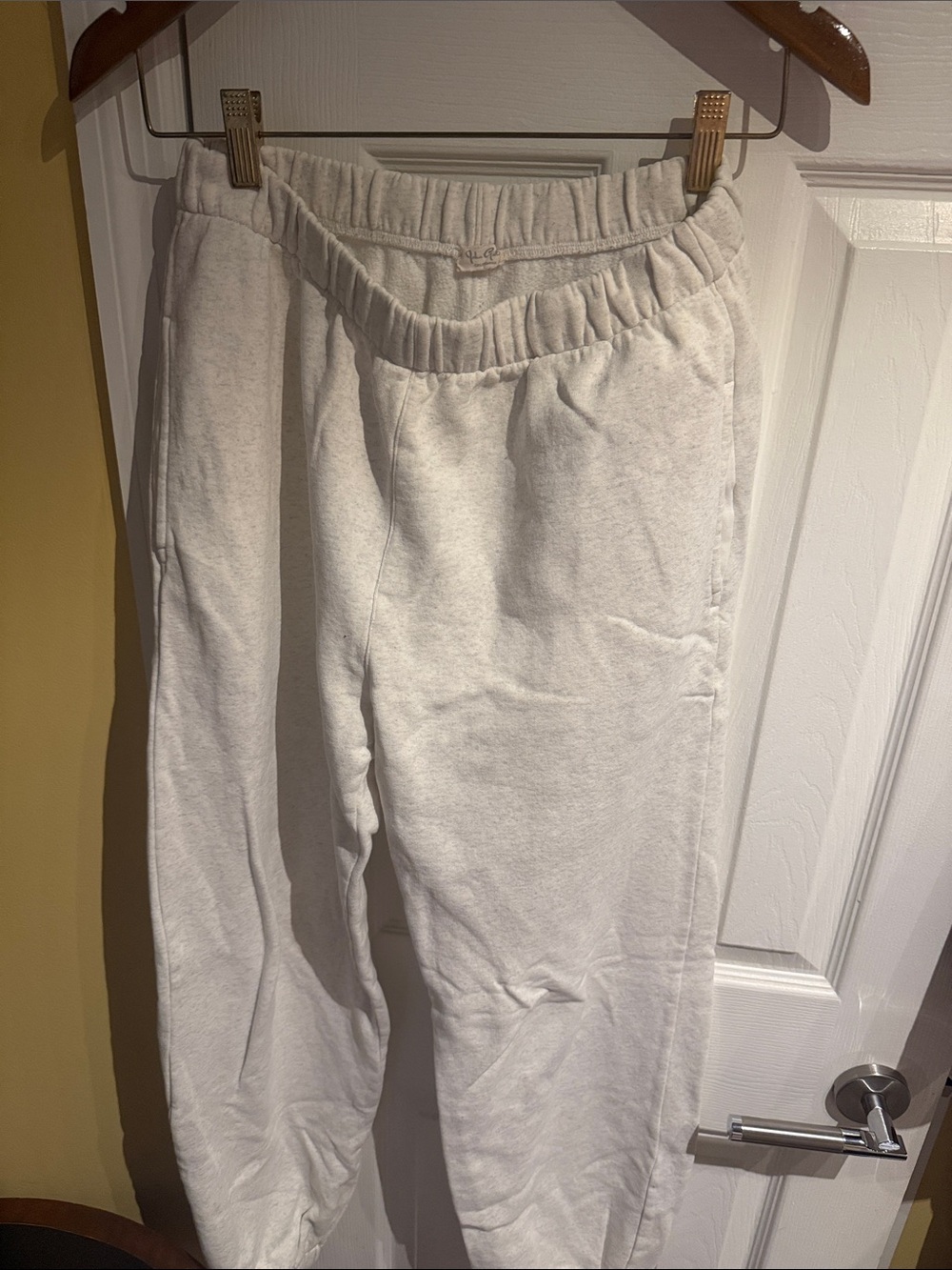 Heather grey Cozy Fleece Sweatpants - Soft Elastic Waist